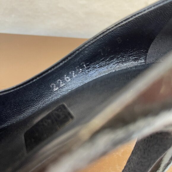 Auc Gucci Horsebit Patent Leather Open Toe Heels - Picture 6 of 12